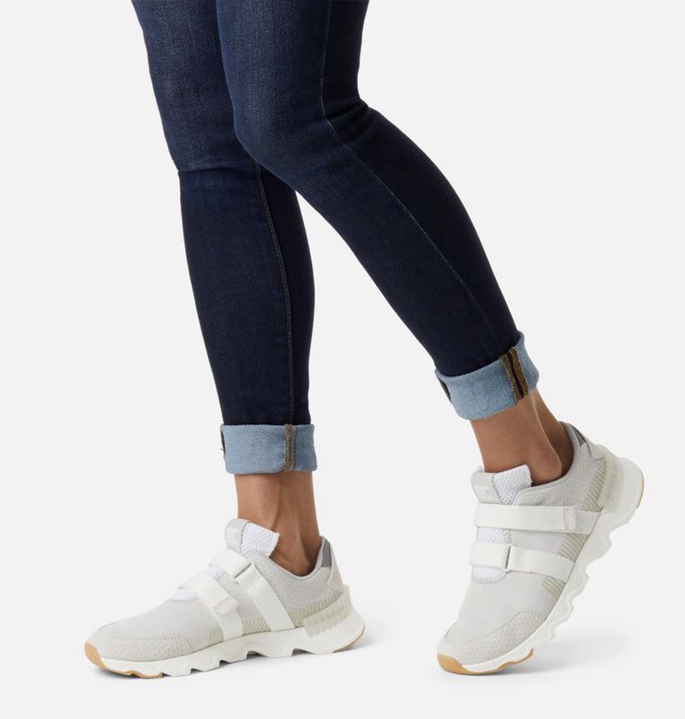 Womens Sneakers White - Sorel Kinetic™ LITE Strap Low - 892-MOUXBD